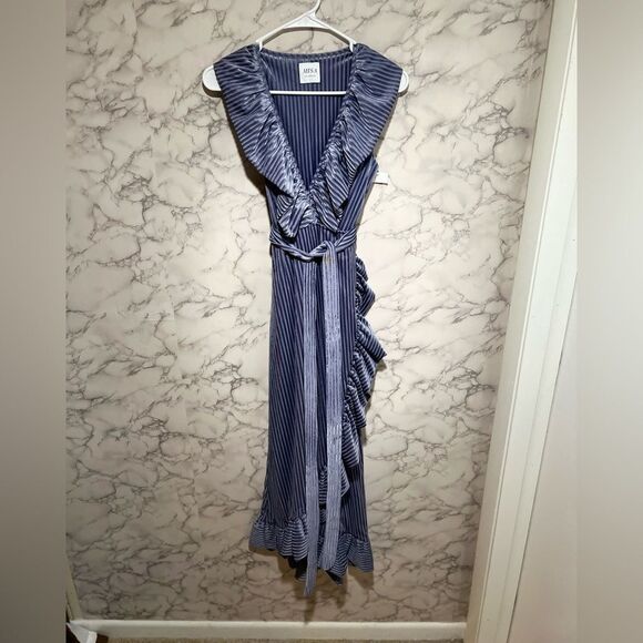 MISA EVE DRESS BLUE - Picture 3 of 10